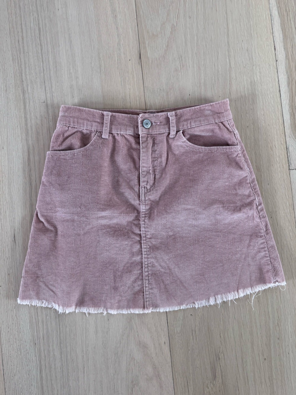 Brandy Melville Blush Pink Corduroy Skirt Size Small